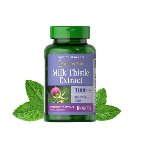 Bổ gan Puritan's Pride Milk Thistle Extract 1000mg 180 viên