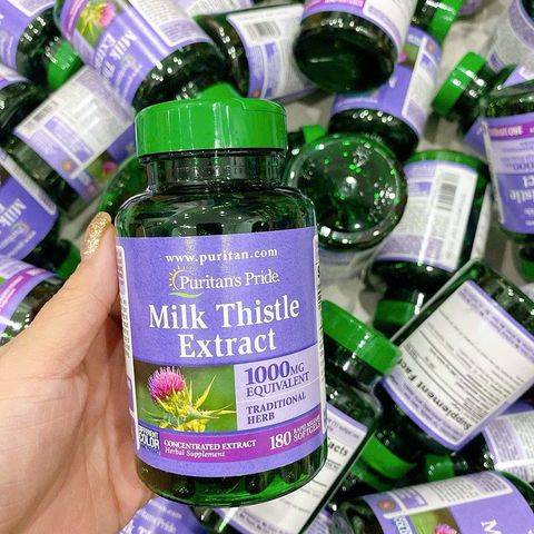 Bổ gan Puritan's Pride Milk Thistle Extract 1000mg 180 viên