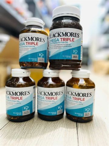 Vien uống Omega 3 Blackmores Omega Triple Super Strength Fish Oil 60V