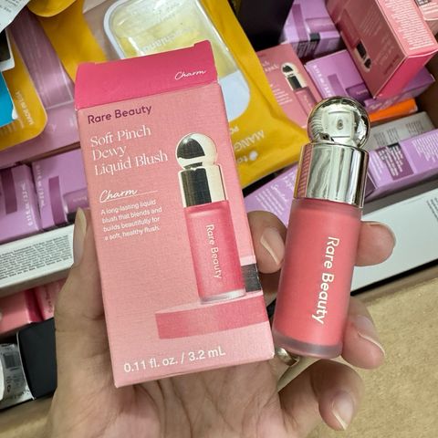 Má hồng Rare Beauty Soft Pinch Dewy Liquid Blush 3.2ml - Wonder, Trang Điểm Dưỡng Ẩm, Tươi Tắn, Phù Hợp Mọi Loại Da