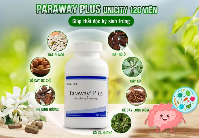 Paraway Plus Unicity Thải Độc Ký Sinh Trùng 120 viên