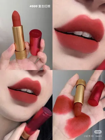 Son Gucci matte 505 limited 2024 janet rust matte vỏ đỏ