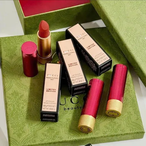 Son Gucci matte 505 limited 2024 janet rust matte vỏ đỏ