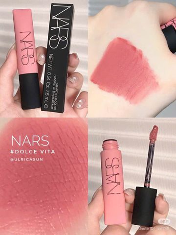 Son Kem Nars 888 Ladies Air Matte Lip Color Dolce Vita - Chất Son Mịn Màng, Giữ Màu Lâu, Độ Ẩm Tối Ưu Cho Đôi Môi Quyến Rũ