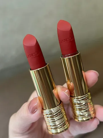 Son Lancôme 196 Đỏ Cam Cháy (Mini Nobox) - Son Môi Cao Cấp Chất Lì, Độ Bám Màu Tốt, Phong Cách Sang Trọng Cho Mỗi Ngày