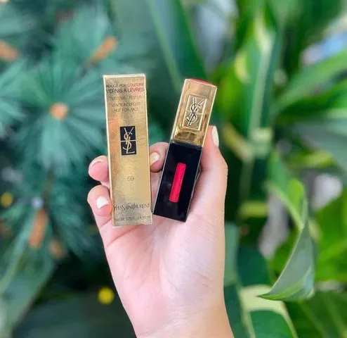 Son YSL 59 Rouge Couture - Son Môi Dưỡng Ẩm Màu Đỏ Quyến Rũ, Thương Hiệu Sang Trọng, Thiết Kế Đẹp Mắt, Bám Màu Lâu Dài