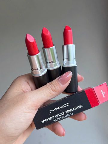 Son Mac 702 Dangerous - Son Môi Màu Đỏ Cam Rực Rỡ, Thương Hiệu Nổi Tiếng, Mang Đến Sự Quyến Rũ Và Tự Tin