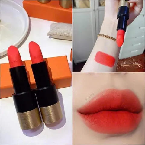 Son Hermes 46 Rouge A Levres Mat Matte Lipstick #Brouge Exotique 46 Mat