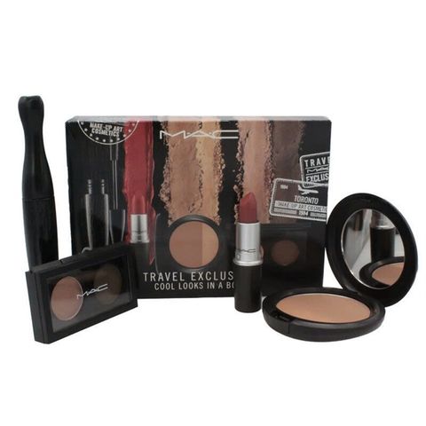 Bộ Makeup Mac 4 Món - Son Twig Hồng Đất, Mascara, Phấn Má Hồng, Phấn Mắt - Trang Điểm Thiết Yếu, Quà Tặng Tuyệt Vời