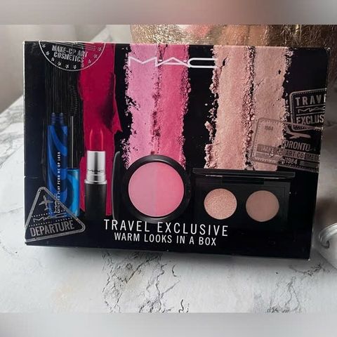 Bộ Makeup Mac 4 Món - Son Twig Hồng Đất, Mascara, Phấn Má Hồng, Phấn Mắt - Trang Điểm Thiết Yếu, Quà Tặng Tuyệt Vời
