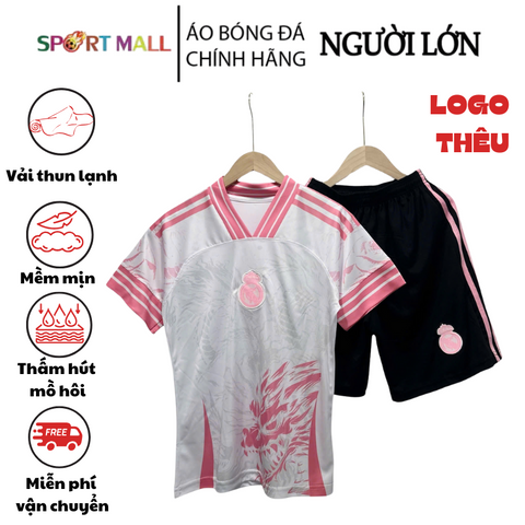 Bộ Quần Áo Đá Banh Thun Lạnh Cao Cấp - Áo REAN MA RÍT RỒNG HỒNG - Đồ Thể Thao Thời Trang Năng Động Từ SPORTMALL