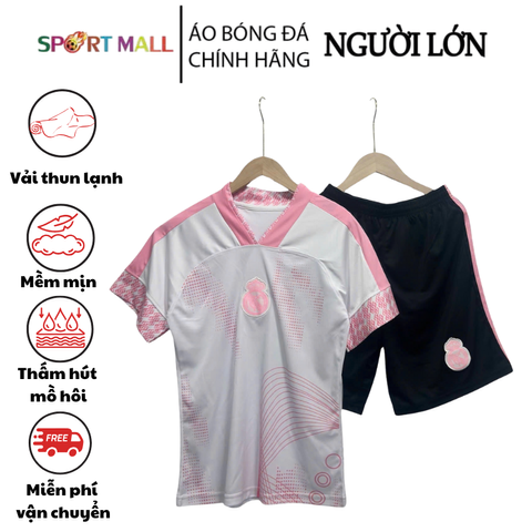 Bộ quần áo bóng đá cao cấp REAN HỒNG thun lạnh - Đồ thể thao trẻ trung, năng động cho mọi cầu thủ - SPORTMALL
