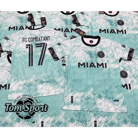 Bộ Quần Áo Bóng Đá Cận Fex Miami Xanh - Chất Liệu Super Fex Cao Cấp, Thấm Hút Mồ Hôi, Thể Thao Năng Động