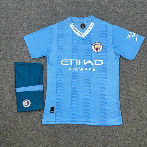 Áo Bóng Đá Đồ Đá Banh Áo Manchester City xanh 2023 Chất Liệu Thun Cao Cấp SPORTMALL