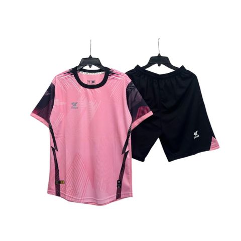 Bộ Quần Áo Thể Thao Bóng Đá Nam Nữ Lidas Thunder Hồng - Chất Liệu Fex Thái Cao Cấp, Thấm Hút Mồ Hôi Tốt, Thoải Mái Chơi Thể Thao