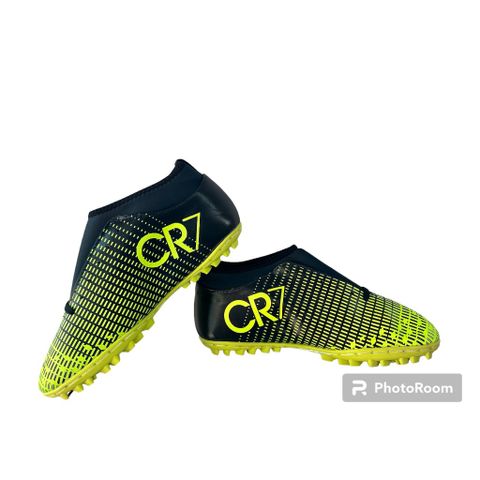 Giày Đá Bóng 3 Sọc CR7 Galaxy - Đế Cao Su Bền Chắc cho Sân Cỏ Nhân Tạo, Nhẹ, Êm, Thoáng Khí - Tặng Ba Lô Rút