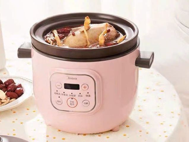 Nồi Hầm Đa Chức Năng MIDEA MD-DG15M2-173 - Nấu Canh, Nấu Cháo, Giữ Dinh Dưỡng, Thép Không Gỉ, 1.5L, Hẹn Giờ, Tiết Kiệm Điện