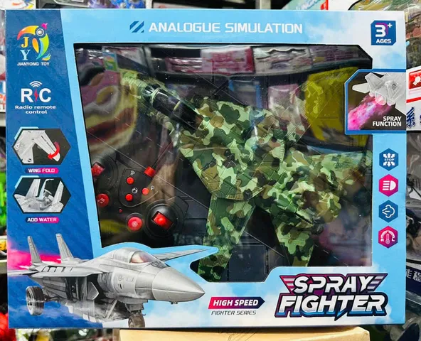 Jianyong Toy 9038- Đồ Chơi Máy Bay Điều Khiển Từ Xa Pin Sạc,Có Hiệu Ứng Đèn High Speed Spray Fighter Series