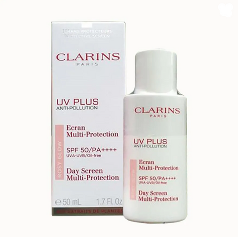 [ không hộp ] Kem Chống Nắng Clarins Rosy Glow UV Plus SPF 50 Màu Hồng 50ml