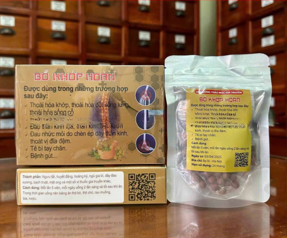 Bổ Khớp Hoàn 150 Viên - Hỗ Trợ Giảm Đau Nhức, Tê Mỏi, Cải Thiện Sức Khỏe Xương Khớp Tự Nhiên