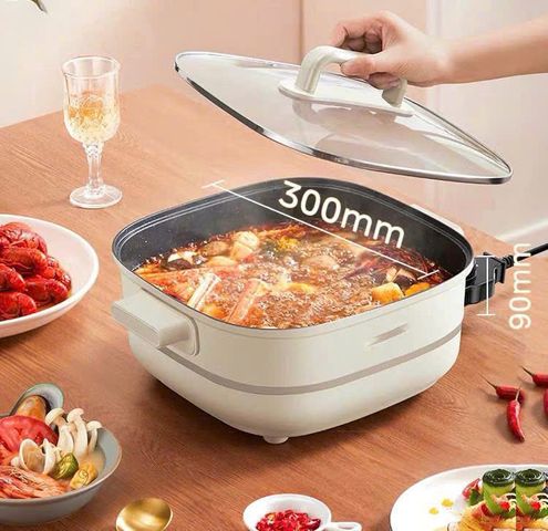 Nồi Lẩu Điện Midea Đa Năng HGE3030-MJ03 6L Cho 3-10 Người - Công Suất 1800W - Dễ Dàng Sử Dụng Tại Nhà