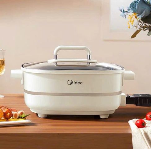 Nồi Lẩu Điện Midea Đa Năng HGE3030-MJ03 6L Cho 3-10 Người - Công Suất 1800W - Dễ Dàng Sử Dụng Tại Nhà