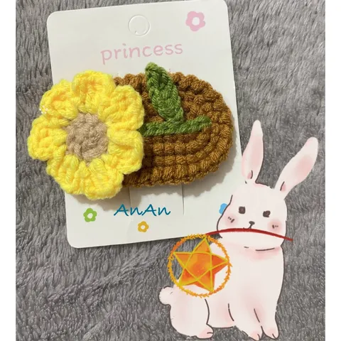 Kẹp Tóc Len Handmade Độc Đáo - Phụ Kiện Thời Trang Nhiều Kiểu Dáng, Chất Liệu Cotton Cao Cấp, Tự Chọn Mẫu 4-5cm