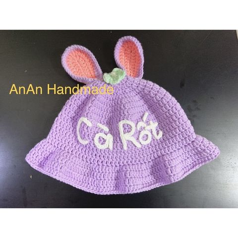 Mũ len gấu thêu tên cho bé - Mềm mại, không gây ngứa, thiết kế handmade, gắn tên miễn phí - Quà tặng độc đáo cho bé yêu