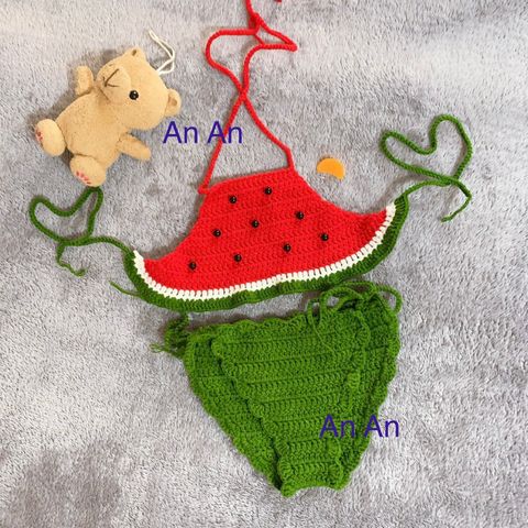 Bikini Dạng Áo Yếm Đi Biển Cho Bé - Đồ Bơi Cute Siêu Xinh Từ Len Milk Cotton, Chất Liệu Mềm Mại, Nhiều Kích Cỡ Tùy Chọn