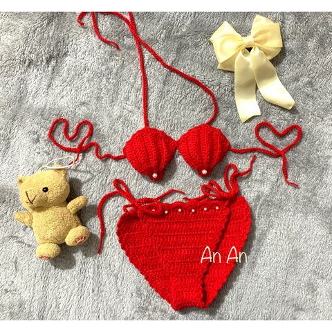 Bikini Handmade Cho Bé An Toàn, Chất Liệu Nhẹ, Không Gây Kích Ứng Da - Đồ Bơi Thủ Công 100% Cho Mùa Hè Vui Vẻ