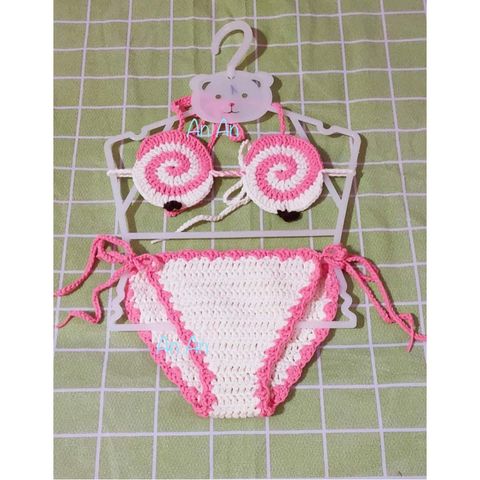 Bikini Handmade Cho Bé An Toàn, Chất Liệu Nhẹ, Không Gây Kích Ứng Da - Đồ Bơi Thủ Công 100% Cho Mùa Hè Vui Vẻ