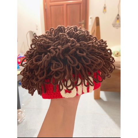 Mũ đội đầu tóc xoăn xù phong cách Hàn Quốc handmade cho bé từ 0-2 tuổi - Mũ nón dễ thương, thời trang cho bé yêu
