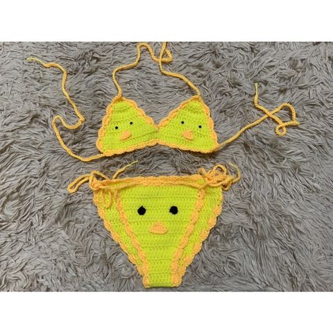 Bikini Handmade Đi Biển Cho Bé Mẫu Con Vật - Thời Trang Sáng Tạo Từ Len Cotton Cho Bé Yêu