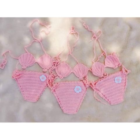 Bikini Handmade Đi Biển Cho Bé Mẫu Con Vật - Thời Trang Sáng Tạo Từ Len Cotton Cho Bé Yêu