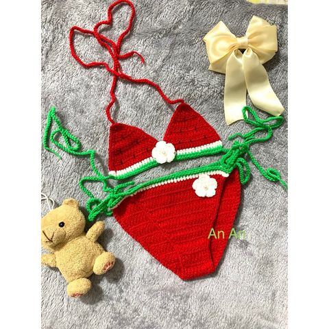 Bikini Handmade Đi Biển Cho Bé Mẫu Con Vật - Thời Trang Sáng Tạo Từ Len Cotton Cho Bé Yêu