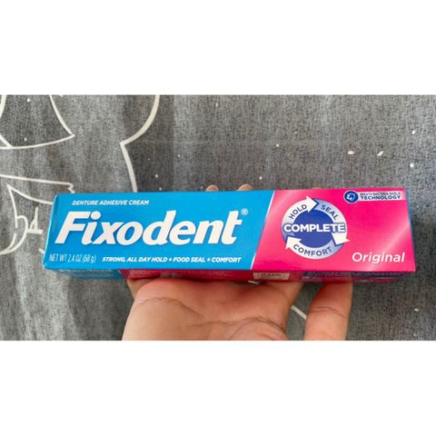 Sét 2 tuýp keo dán hàm Fixodent 68g - Giải pháp giữ dán hảm giả hiệu quả, chịu lực tốt, an toàn cho nướu, chất lượng Mỹ