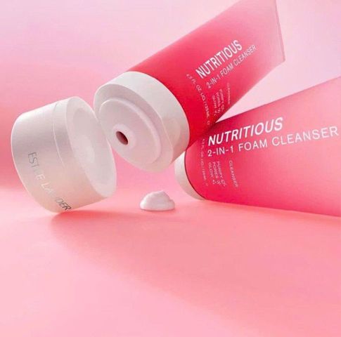 Sữa rửa mặt lựu Estee Lauder Nutritious Foam Cleanser 125ml - Làm sạch dịu nhẹ, cung cấp độ ẩm, phù hợp mọi loại da