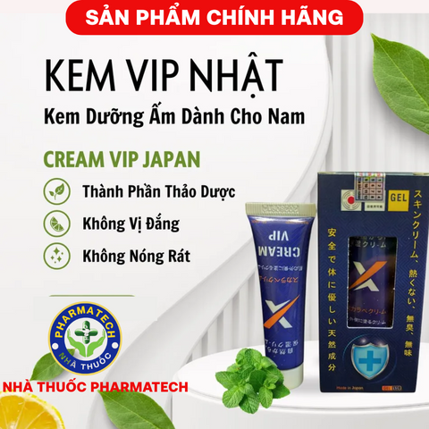 Kem Vip Cream Nhật - Kem Dưỡng Ẩm Tăng Cường Sức Khỏe Nam Giới, Hỗ Trợ Tự Tin và Khỏe Mạnh - Dùng Công Nghệ Hiện Đại