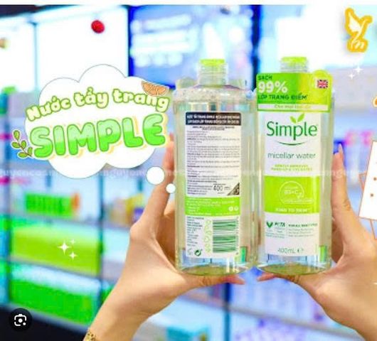 Nước Tẩy Trang Simple Kind To Skin 400ml - Tẩy Trang Dịu Nhẹ, Giữ Ẩm, Phù Hợp Da Nhạy Cảm, Chất Lượng Từ Mỹ
