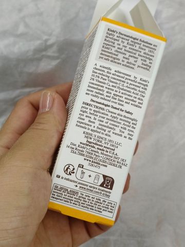 Serum Vitamin C Kiehl's 75ml - Tinh Chất Giảm Nếp Nhăn Tăng Cường Độ Sáng Da Của Thương Hiệu Nổi Tiếng Mỹ Phẩm Kiehl's
