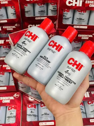 Bộ Chăm Sóc Tóc Hư Tổn ThermaCare - Gội + Xả + Dưỡng Tóc Chi Thermal Care Kit 3 Sản Phẩm 177ml *3