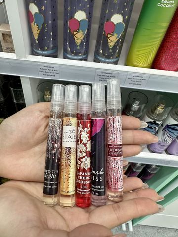 Set 5 Chai Xịt Toàn Thân Bath & Body Work ( 10ml)