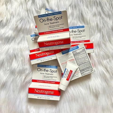 Kem Giảm Mụn Neutrogena On The Spot Acne Treatment 21G - Giảm Mụn Nhanh Chóng, Hiệu Quả, Dành Cho Mọi Loại Da