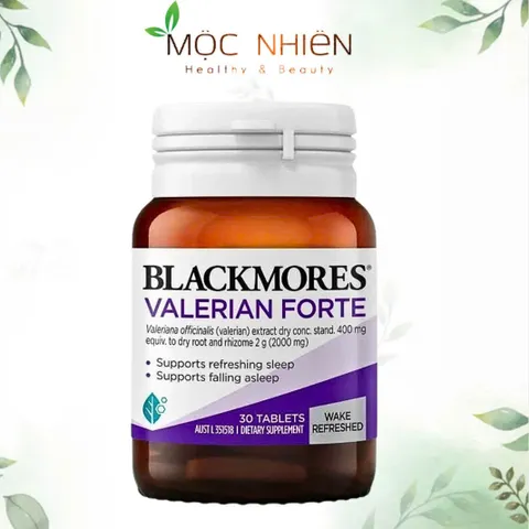 Viên uống cải thiện giấc ngủ Blackmores Valerian Forte 30 viên - Hỗ trợ ngủ sâu, giảm lo âu, thư giãn tinh thần trước khi ngủ