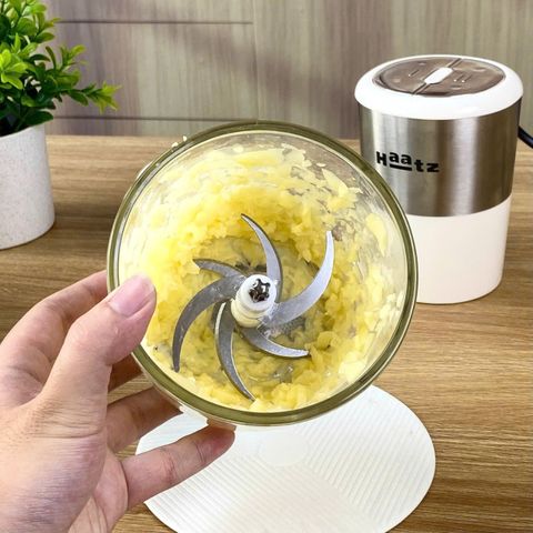 Máy Xay Thịt Đa Năng Haatz HMG168 - Cối Inox 2.5L & Cối Thủy Tinh 0.6L Kèm Bộ Đánh Ruốc - Thiết Kế Thông Minh, An Toàn