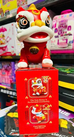 Đồ Chơi Trung Thu RUNQI 9053 - Kỳ Lân và Sư Tử Chạy Bằng Pin Có Âm Thanh và Đèn LED Dành Cho Trẻ Em Từ 3 Tuổi