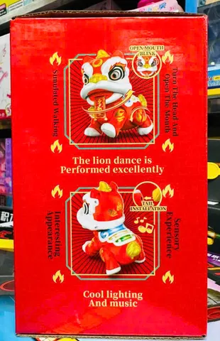 Đồ Chơi Trung Thu RUNQI 9053 - Kỳ Lân và Sư Tử Chạy Bằng Pin Có Âm Thanh và Đèn LED Dành Cho Trẻ Em Từ 3 Tuổi