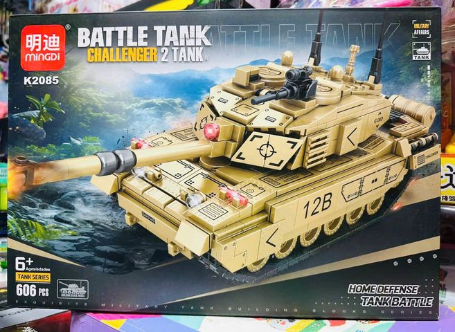 MINGDI Đồ chơi lắp ráp mô hình xe tăng Battle Tank gồm 3 phân loại K2083 K2084 K2085 dành cho trẻ em từ 6 tuổi phát triển kỹ năng lắp ráp và sáng tạo