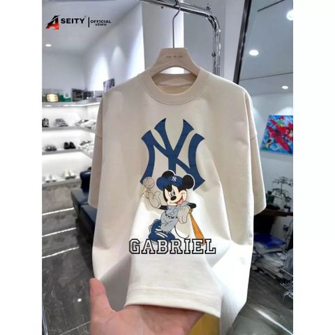 Áo Thun Unisex MIB Kiểu MLB NY - Thiết Kế Streetwear Cao Cấp, Chất Liệu Cotton Mềm Mịn, Phong Cách Hiện Đại Dành Cho Nam Nữ