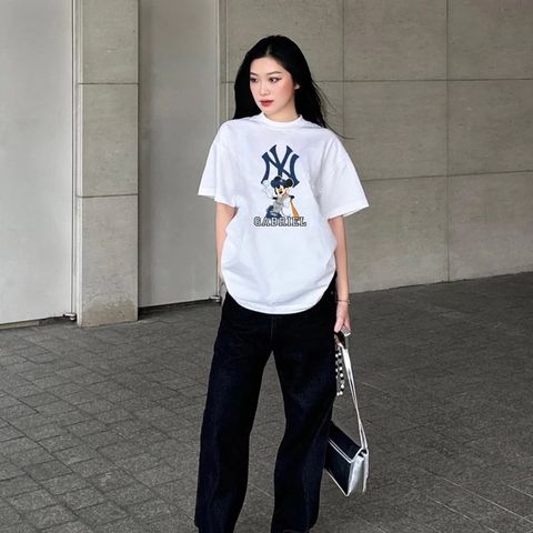 Áo Thun Unisex MIB Kiểu MLB NY - Thiết Kế Streetwear Cao Cấp, Chất Liệu Cotton Mềm Mịn, Phong Cách Hiện Đại Dành Cho Nam Nữ